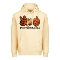 Pina Colada Peace Love Basketball Premium Hoodie - FaDigitalArtStudio