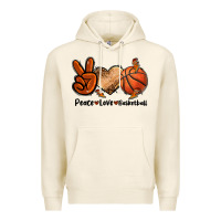 Tofu Peace Love Basketball Premium Hoodie - FaDigitalArtStudio