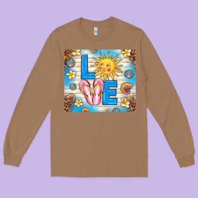 Summer Love Long Sleeve Tee Designed By Tumblerdesignbyshophia
