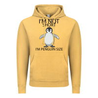 Vintage Mustard I'm Not Short I'm Penguin Size Vintage Hoodie - Bettercallsaul