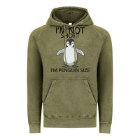 Vintage Olive I'm Not Short I'm Penguin Size Vintage Hoodie - Bettercallsaul