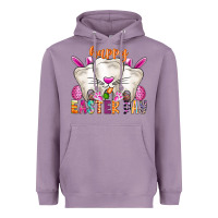 Lavender Happy Easter Heavyweight Hoodie - CowhideDigitalArt