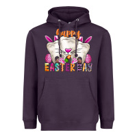 Plum Happy Easter Heavyweight Hoodie - CowhideDigitalArt