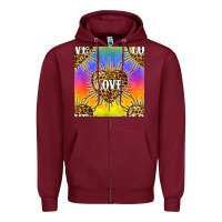 Burgundy Pride lgbtq leopard love heart seamless pattern Zipper Hoodie - BundleAndBundleShop