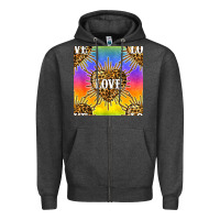 Pride Lgbtq Leopard Love Heart Seamless Pattern Zipper Hoodie | Teevron