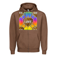 Chestnut Pride lgbtq leopard love heart seamless pattern Zipper Hoodie - BundleAndBundleShop