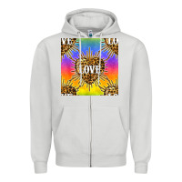 Dove Grey Pride lgbtq leopard love heart seamless pattern Zipper Hoodie - BundleAndBundleShop