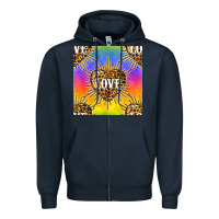 Navy Pride lgbtq leopard love heart seamless pattern Zipper Hoodie - BundleAndBundleShop