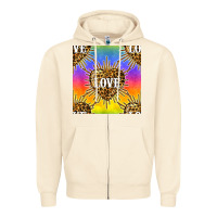Sandshell Pride lgbtq leopard love heart seamless pattern Zipper Hoodie - BundleAndBundleShop