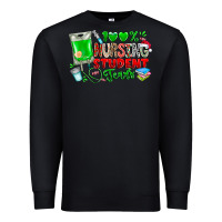 Black 100 Nursing Student Tears Premium Sweatshirt - CowhideDigitalArt