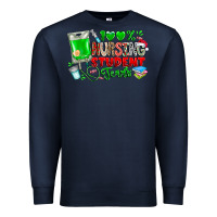 Navy 100 Nursing Student Tears Premium Sweatshirt - CowhideDigitalArt