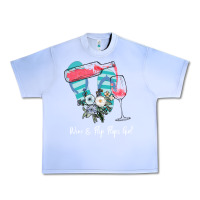 Grape Ice Wine Flip Flops Girl Urban Heavy Tee - Bettercallsaul