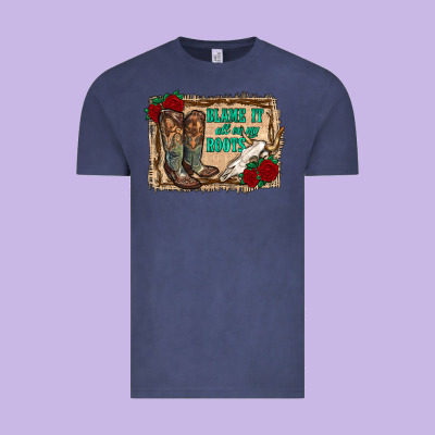 Blame It All On My Roots Vintage Tee Designed By Ranaportraitstore