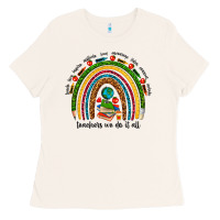 Bone teachers we do it all rainbow Ladies Tee - NancyCooperArtShop