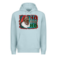 Blue Mist african american santa ho ho ho Premium Hoodie - RanaPortraitStore