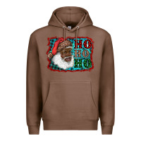 Chestnut african american santa ho ho ho Premium Hoodie - RanaPortraitStore