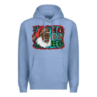 Colony Blue african american santa ho ho ho Premium Hoodie - RanaPortraitStore
