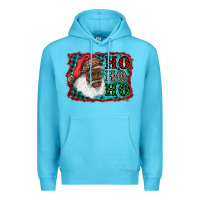African American Santa Ho Ho Ho Premium Hoodie | Teevron