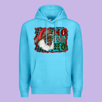 African American Santa Ho Ho Ho Premium Hoodie Designed By Ranaportraitstore