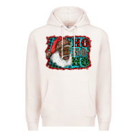 Pale Pink african american santa ho ho ho Premium Hoodie - RanaPortraitStore