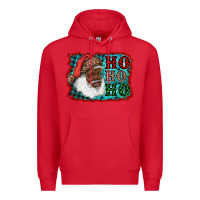 Red african american santa ho ho ho Premium Hoodie - RanaPortraitStore