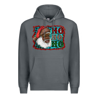 Rock african american santa ho ho ho Premium Hoodie - RanaPortraitStore