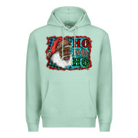 Seafoam african american santa ho ho ho Premium Hoodie - RanaPortraitStore