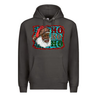 Smoke african american santa ho ho ho Premium Hoodie - RanaPortraitStore