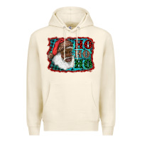 Tofu african american santa ho ho ho Premium Hoodie - RanaPortraitStore