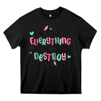 Black she overcame everything that was meant to destroy Heavy Core Tee - MaliasSmallBusiness