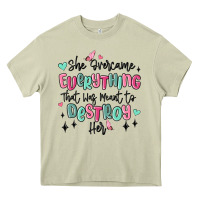 Mossy she overcame everything that was meant to destroy Heavy Core Tee - MaliasSmallBusiness