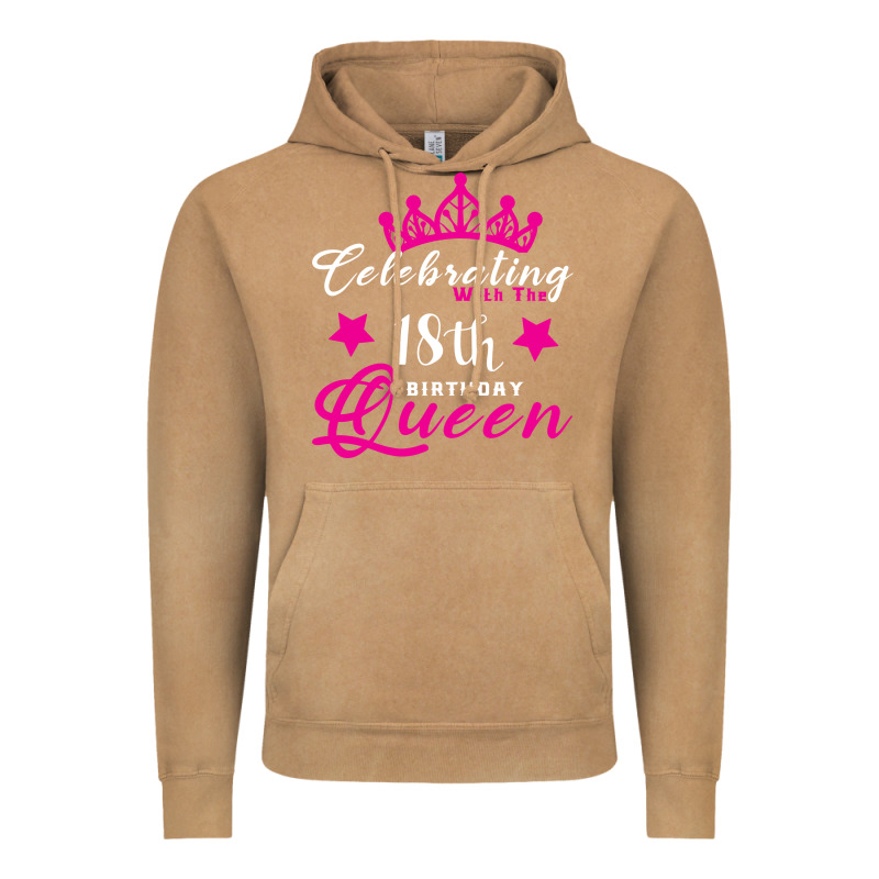 Celebrating With The 18th Birthday Queen Vintage Hoodie by Bettercallsaul | Teevron