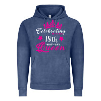Vintage Denim Celebrating With the 18th Birthday Queen Vintage Hoodie - Bettercallsaul