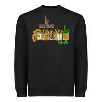 Black Love like Jesus St. Patrick's Heavyweight Sweatshirt - CowGirlArtShop