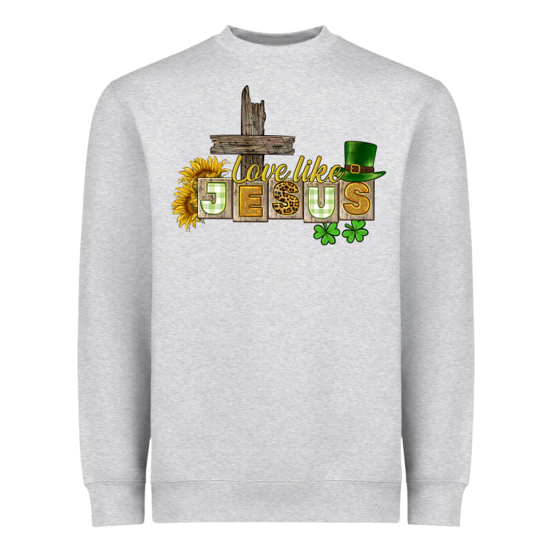 Love Like Jesus St. Patrick's Heavyweight Sweatshirt by CowGirlArtShop | Teevron