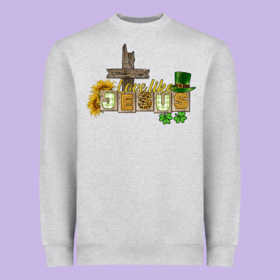 Love Like Jesus St. Patrick's Heavyweight Sweatshirt Designed By Cowgirlartshop
