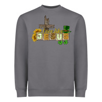 Storm Love like Jesus St. Patrick's Heavyweight Sweatshirt - CowGirlArtShop