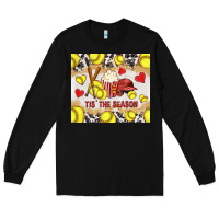 Black tis' the season softball with cowhide tumbler tbs Long Sleeve Tee - TumblerDesignByShophia