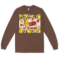 Chestnut tis' the season softball with cowhide tumbler tbs Long Sleeve Tee - TumblerDesignByShophia