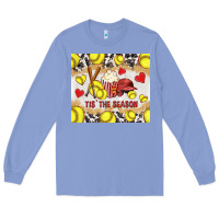 Colony Blue tis' the season softball with cowhide tumbler tbs Long Sleeve Tee - TumblerDesignByShophia