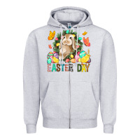 Heather Grey Easter Day Zipper Hoodie - BundleAndBundleShop