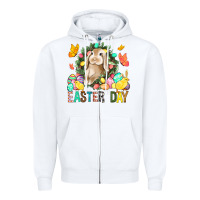 White Easter Day Zipper Hoodie - BundleAndBundleShop