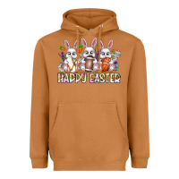 Meerkat Happy Easter Spot Rabbit Heavyweight Hoodie - CowhideDigitalArt
