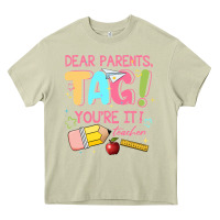 Mossy dear parents tag youre it teacher Heavy Core Tee - JahusDesignShop