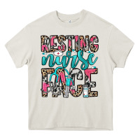 Cream resting nurse face Heavy Core Tee - NancyCooperArtShop