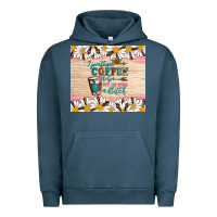 Pigment Midnight Navy i pretend coffee helps but i'm still a bitch Urban Hoodie - Artiststas