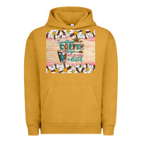 Pigment Peanut Butter i pretend coffee helps but i'm still a bitch Urban Hoodie - Artiststas
