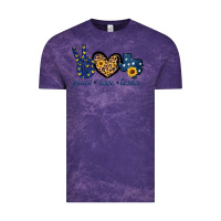 Cloud Purple Peace Love Texas Vintage Tee - Bettercallsaul