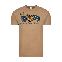 Vintage Coffee Peace Love Texas Vintage Tee - Bettercallsaul