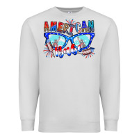 Dove Grey American babe Premium Sweatshirt - CowhideDigitalArt